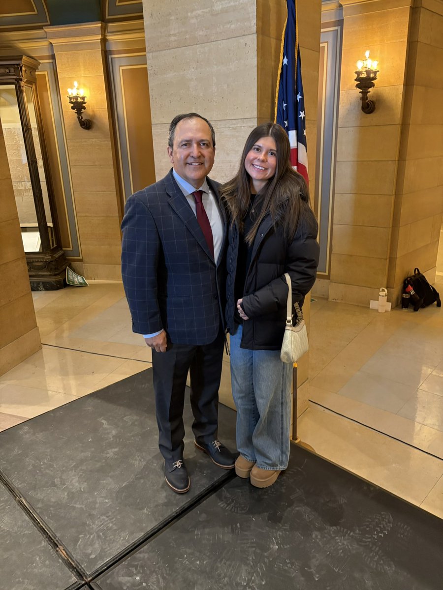 Jonkoznick's tweet photo. Hello MN, honored to be sworn in to the House of Reps today for 6th term and to have my oldest daughter w me today. #mnleg #ShowUpforWork #TeamKozMN https://t.co/OA0qPDwAp1
