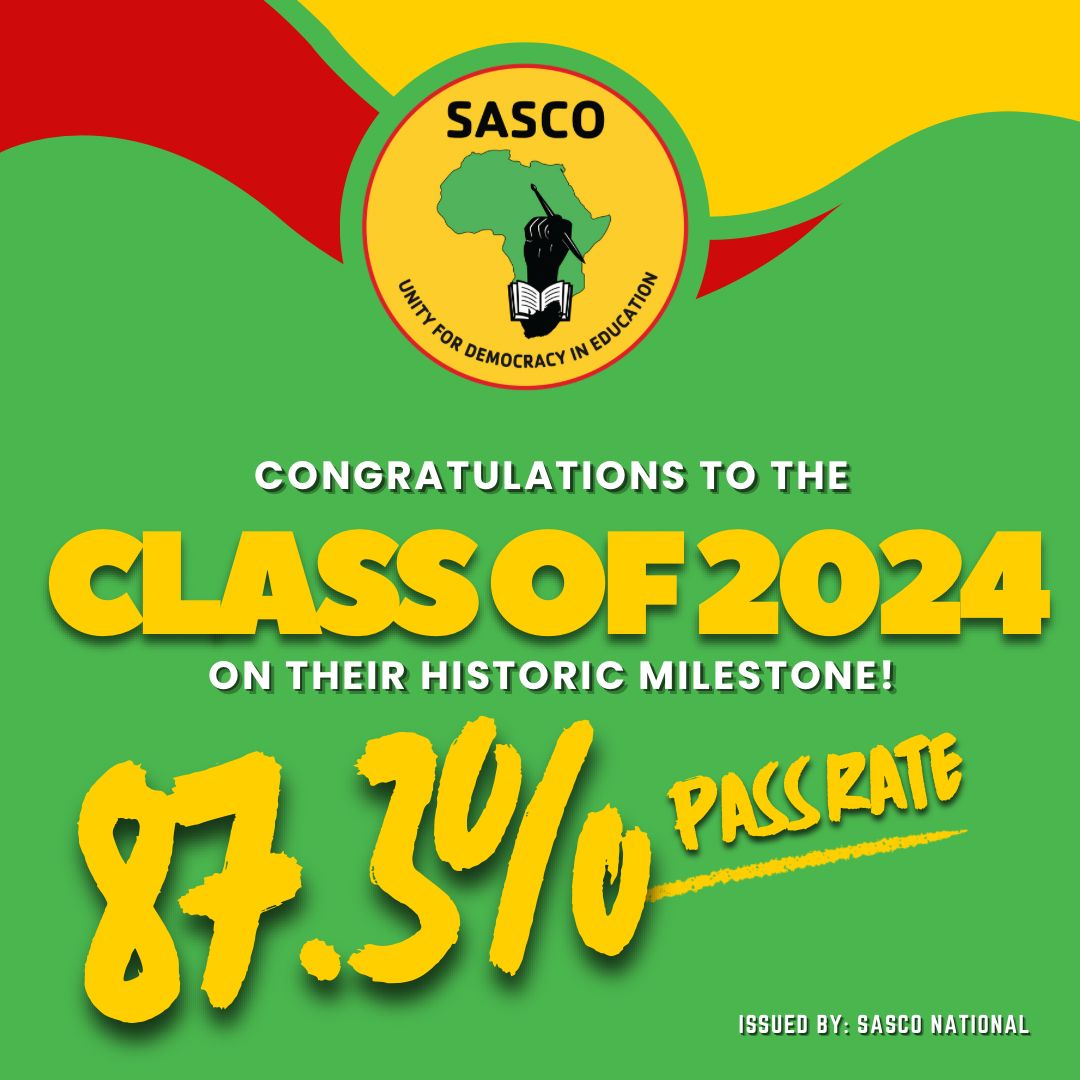 SascoNational's tweet photo. SASCO Congratulates the class of 2024 for their outstanding performance.
π€ππβ€οΈ
#sasco34
#rtlc2025
#SASCOyabafundi https://t.co/310qsnvJb4