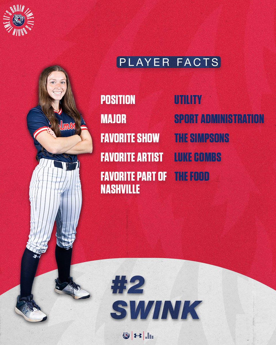 Belmont Softball (@belmontsoftball) on Twitter photo FL ➡️ TN
Excited to have <a href="/AddySwink5/">Addison Swink</a> in a Bruin jersey this spring! Stay tuned to learn more about our newcomers each week.
#ItsBruinTime FL ➡️ TN
Excited to have <a href="/AddySwink5/">Addison Swink</a> in a Bruin jersey this spring! Stay tuned to learn more about our newcomers each week.
#ItsBruinTime