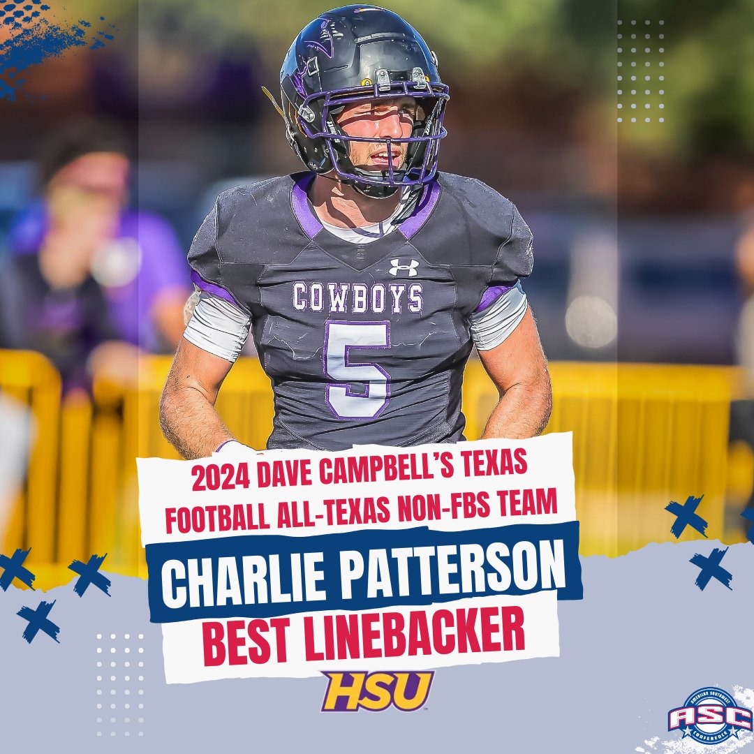 ⭐2024 Dave Campbell’s Texas Football All-Texas Non-FBS Best Linebacker⭐

Congrats, Charlie!

#ascsports #ascfb #d3fb