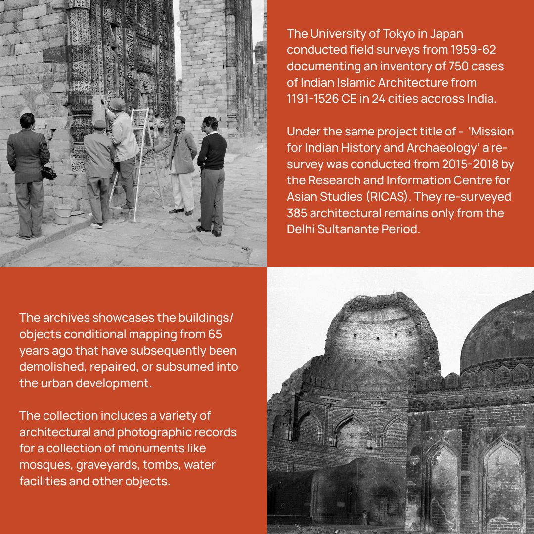 archnet's tweet photo. We are thrilled to announce a collaboration between the University of Tokyo, Aga Khan Documentation Center, MIT Libraries, and Five Cross Architects to safeguard an endangered archival collection documenting 750 Indian Islamic monuments from the Delhi Sultanate era (1191–1526 CE) https://t.co/eWnAWHm4b5