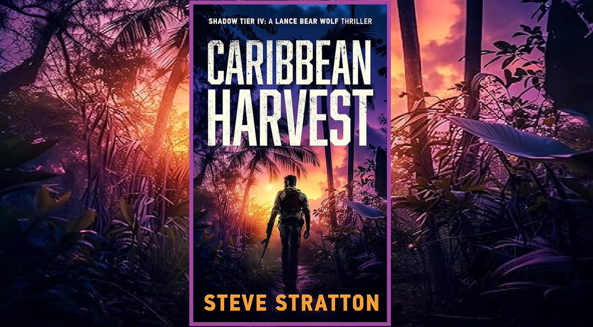 HashtagSpiruli's tweet photo. Visually stunning & operationally thrilling, CARIBBEAN HARVEST is in the wild today. Happy #Book #PubDay, @strattonbooks. #amReading #LanceBearWolf #thrillers #TBR https://t.co/l5aFHSpvSX