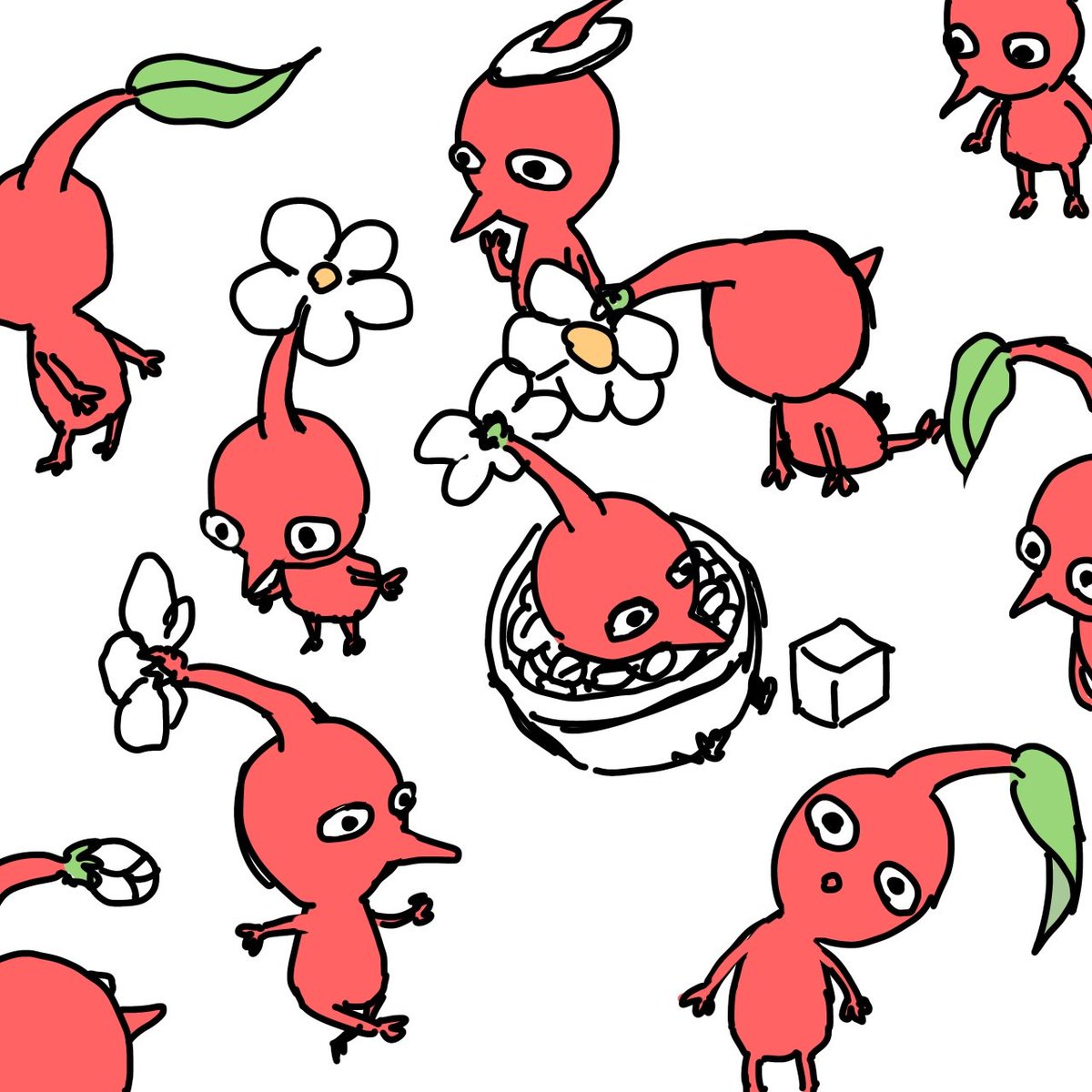 double_kill_pik's tweet photo. #Pikmin
#PikminBloom 

빨강 피크민이 좋아 https://t.co/h9UOdsQAut