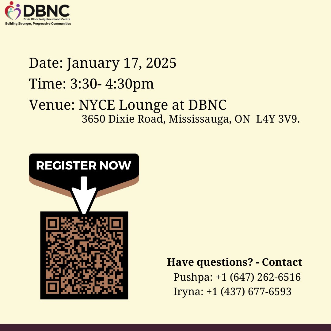 Dixie Bloor Neighbourhood Centre (DBNC) tweet media