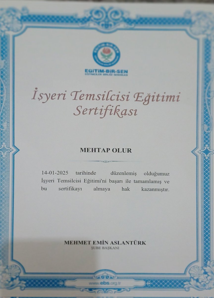 mehtap_olur's tweet photo. @aslanturk_m @_aliyalcin_ @ebskayseri1 @EgitimBirSen @MemurSenKonf 
Cok güzel bir toplantı oldu.  Bilmediğimiz birçok şeyi öğrendik.  @aslanturk_m başkanım teşekkür ediyorum. https://t.co/L24KVMgVoa