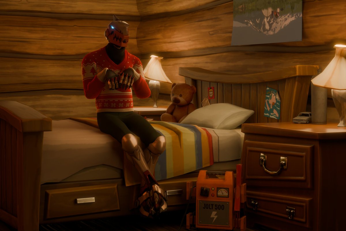 He put a pillow under his sweater so you can snuggle with him