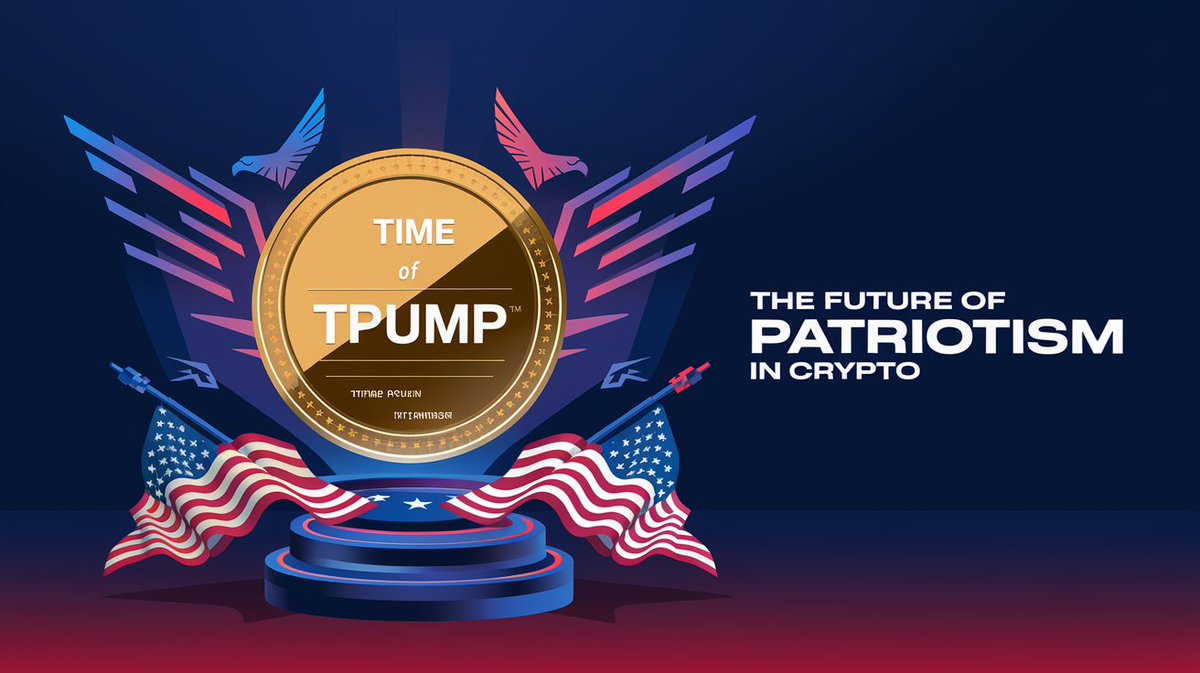 TimeOfTpump's tweet photo. 🚀 Time Of Tpump Has Arrived! 🇺🇸
Introducing $TPUMP, the cryptocurrency for those who believe in strength, leadership, and the power of the people.
Be part of the movement. Support the cause. Shape the future.
Launching Now!
#TPUMP #CryptoLaunch #FreedomFirst #TimeOfTpump https://t.co/tqhaOplSSI