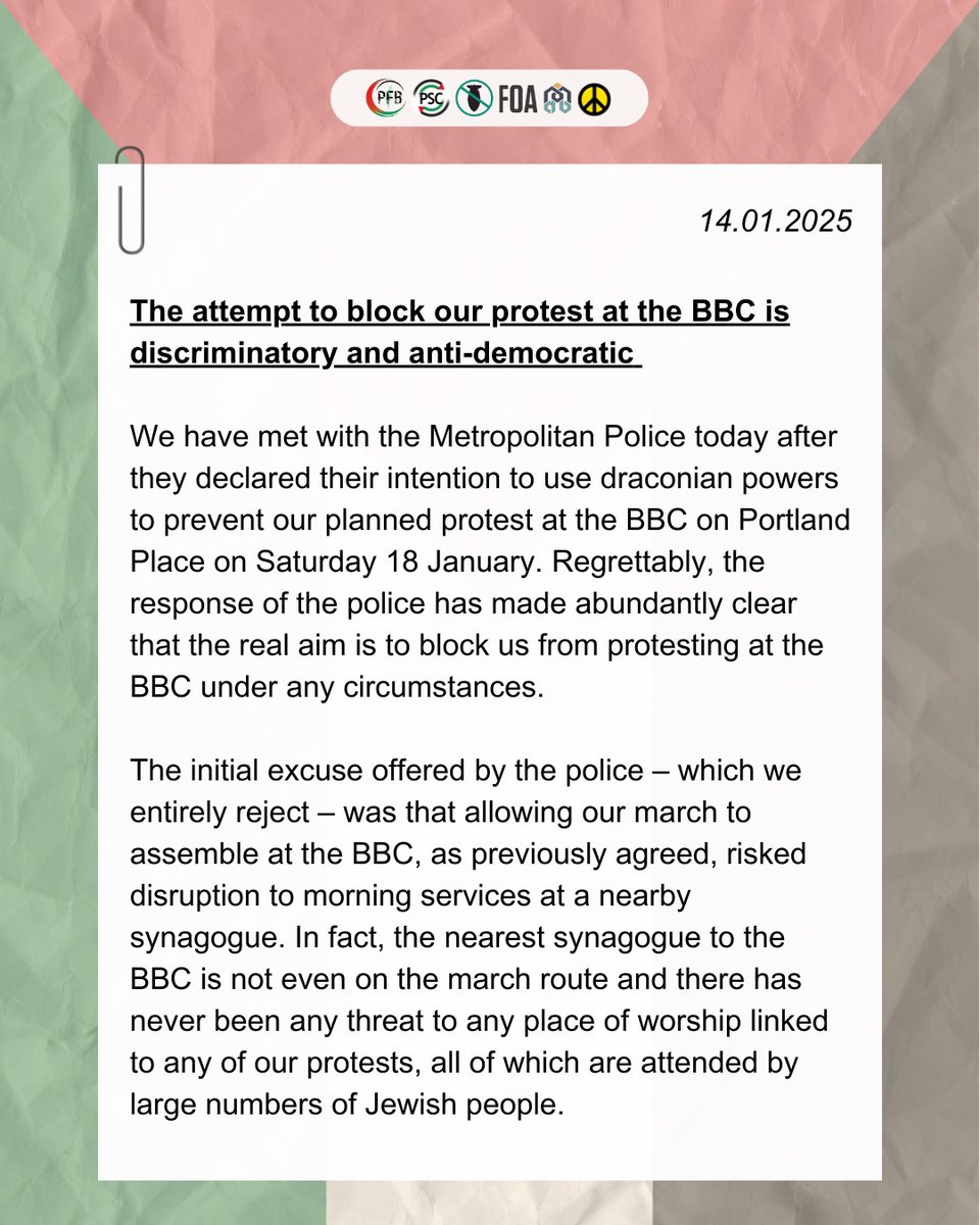 Palestine Solidarity Campaign tweet media