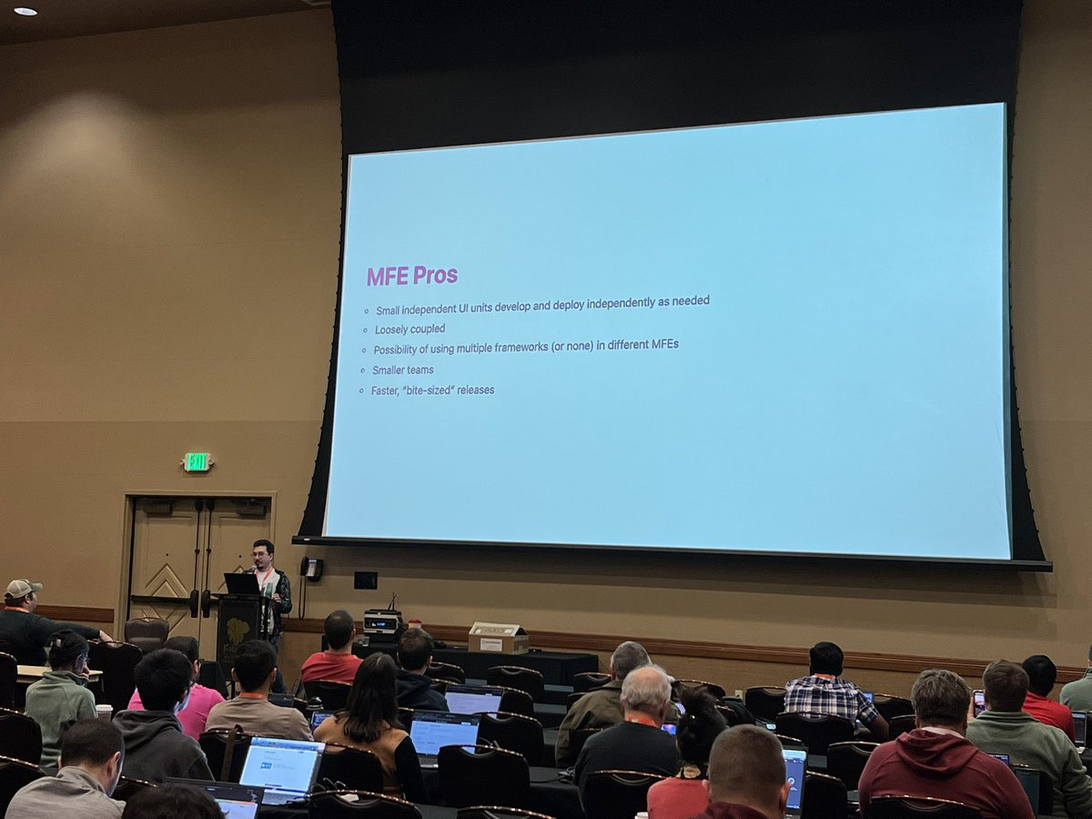 rfornal's tweet image. &lt;#CodeMash2025&gt; Day One
“Enterprise Grade Micro Frontends” precompiler with Mark Thompson &amp; David Nicholas!