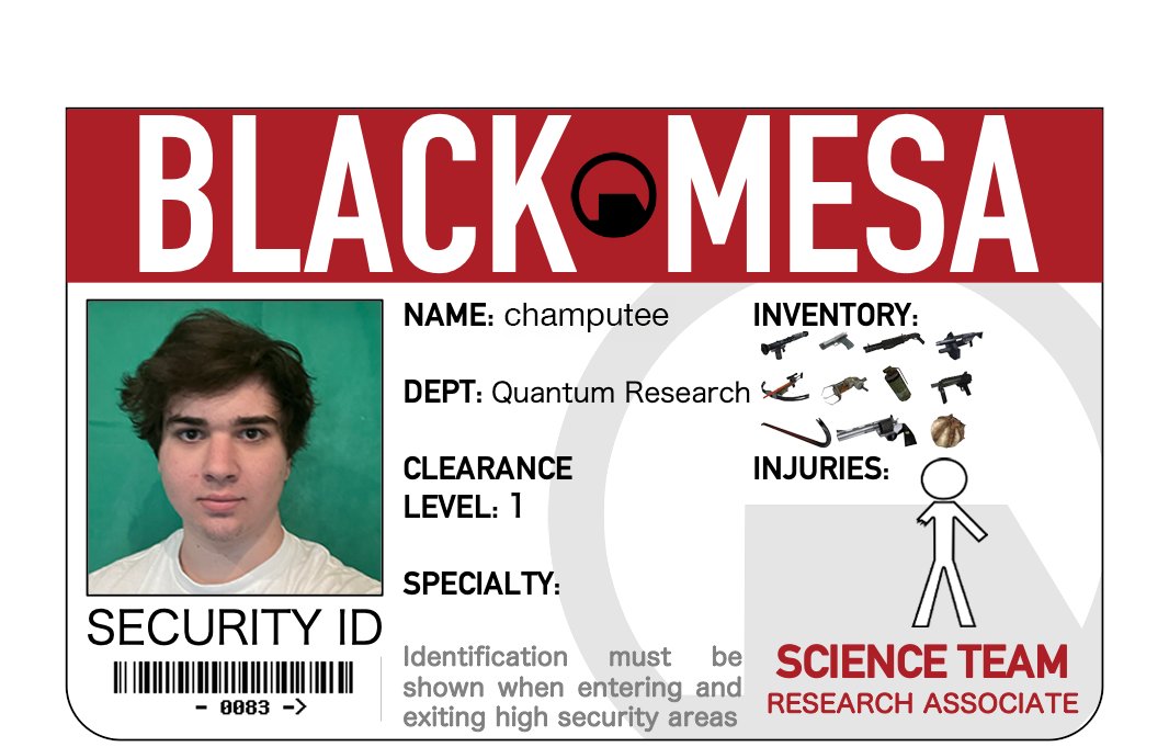 SUCK MY DICK AND BALLS I'M WORKING AT BLACK MESA