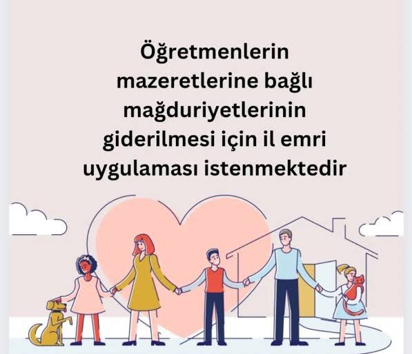 Mazeret tayininde açılmayan kontenjanların mağduriyeti giderilsin. İl emri verilsin.
<a href="/Yusuf__Tekin/">Yusuf Tekin</a> <a href="/_aliyalcin_/">Ali YALÇIN</a> <a href="/cftcblnt/">Bülent ÇİFTCİ</a> <a href="/TalipGeylan06/">Talip Geylan</a> <a href="/talatyavuz29/">Talat YAVUZ</a> <a href="/oguzozat/">Oğuz ÖZAT</a> 
 #AileYılınaİlEmriYakışır