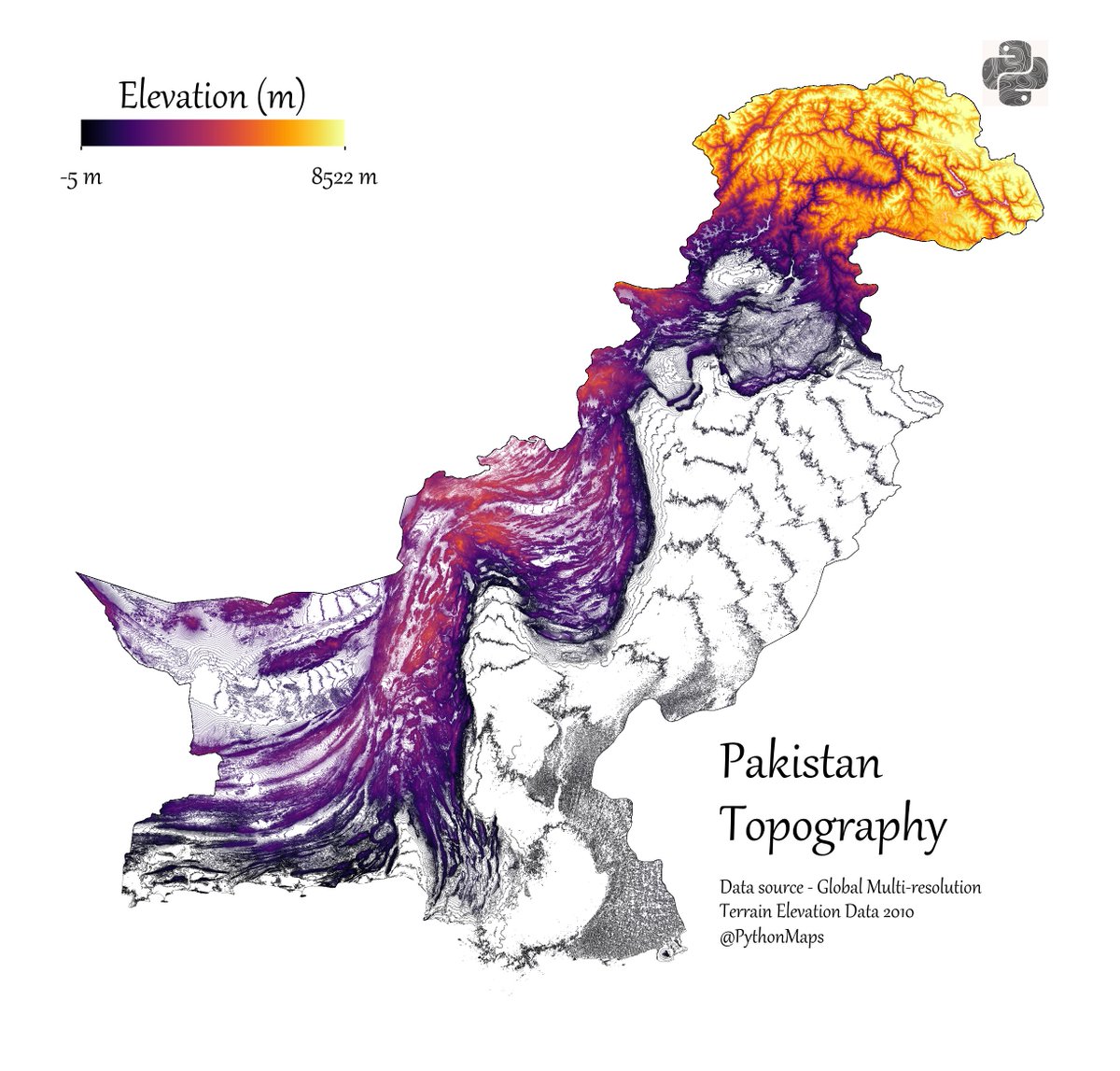 Python Maps tweet media