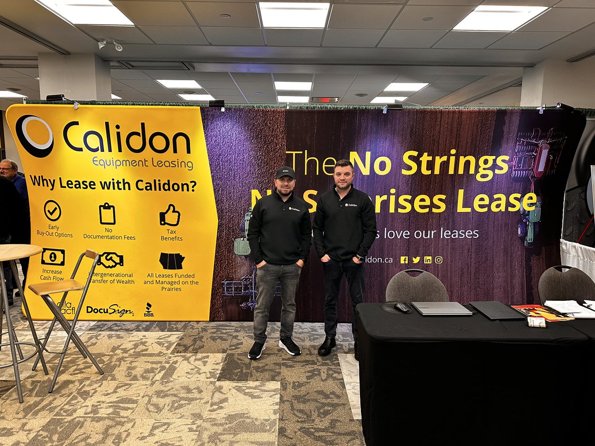 Day 1 of Crop Production Show 2025 is in full swing. 

Come talk Ag Leases with our sales team! 

We are here until 5pm in Hall C #calidonhall 

#CPS25
#skag 
#WestCdnAg