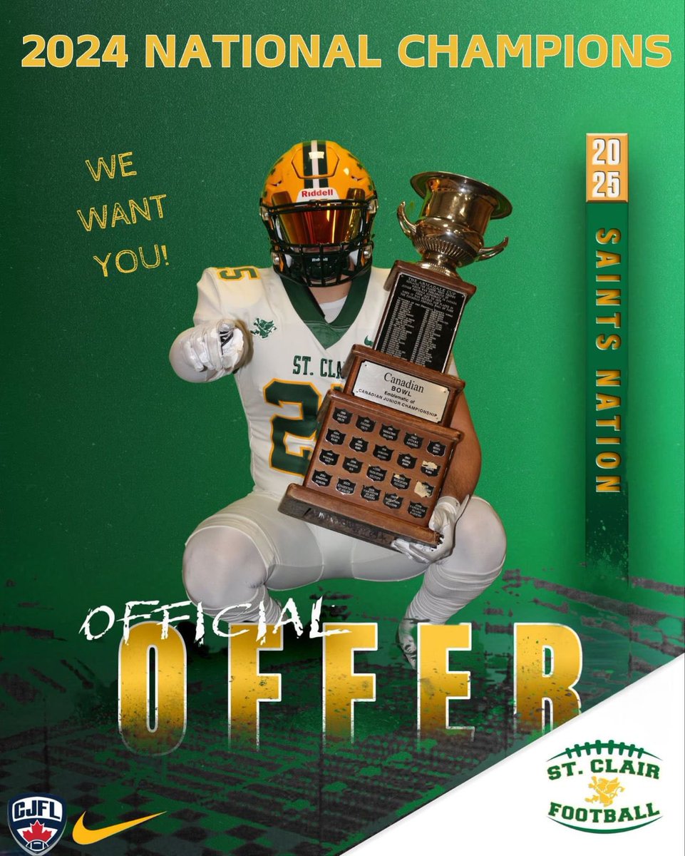 After a great conversation from <a href="/MattJ68/">Matt Morencie</a> and <a href="/MChance519/">Coach LaChance</a> I am extremely blessed to have received an offer from St Clair