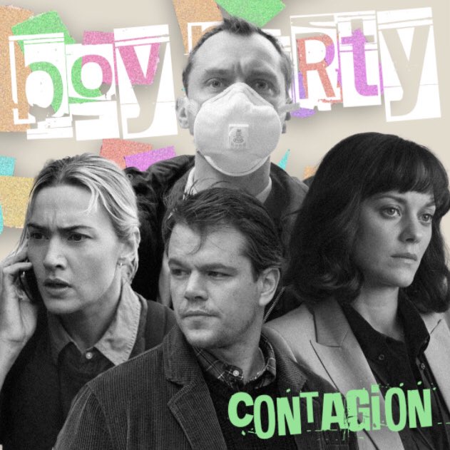 boypartypod's tweet photo. 😷🦠 New episode!

Kicking off the year with Steven Soderbegh’s 2011 pandemic thriller Contagion, and its all-star leads Matt Damon, Marion Cotillard, Jude Law and Kate Winslet! 

Listen now:
https://t.co/mlQcv1Uq9z https://t.co/ba6FLHxAnq