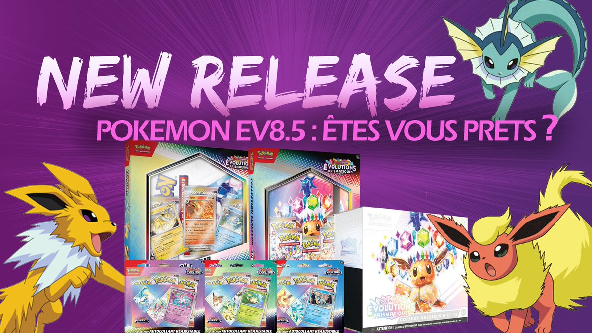 ✨ Préparez-vous, Dresseurs ! ✨

Pokémon EV8.5 : Évolutions Prismatiques débarque ce vendredi 17 janvier ! 🌟
LPA possède toutes les armes nécessaires pour chasser tous les Pokémon ! 🚀

N’attends plus, rejoins-nous !
➡️ whop.com/lapetiteagora/
#Pokemon #EvolutionsPrismatiques