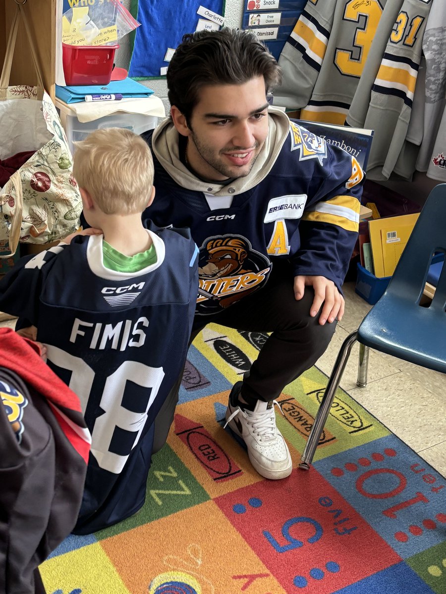 ErieOtters's tweet photo. Fimis and Sauder had fun visiting the St. Paul’s Development Center today! https://t.co/CxTTsYNbgM
