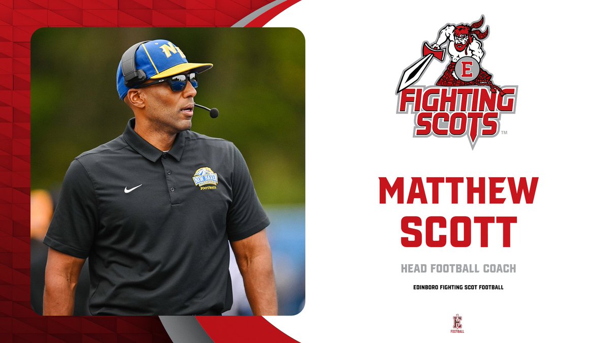 Edinboro Athletics (@boroathletics) on Twitter photo Edinboro Athletics announced Matthew Scott as the 17th head coach of <a href="/EdinboroFB/">Edinboro Football</a> Tuesday afternoon.
📰 tinyurl.com/25h3kjfd Edinboro Athletics announced Matthew Scott as the 17th head coach of <a href="/EdinboroFB/">Edinboro Football</a> Tuesday afternoon.
📰 tinyurl.com/25h3kjfd