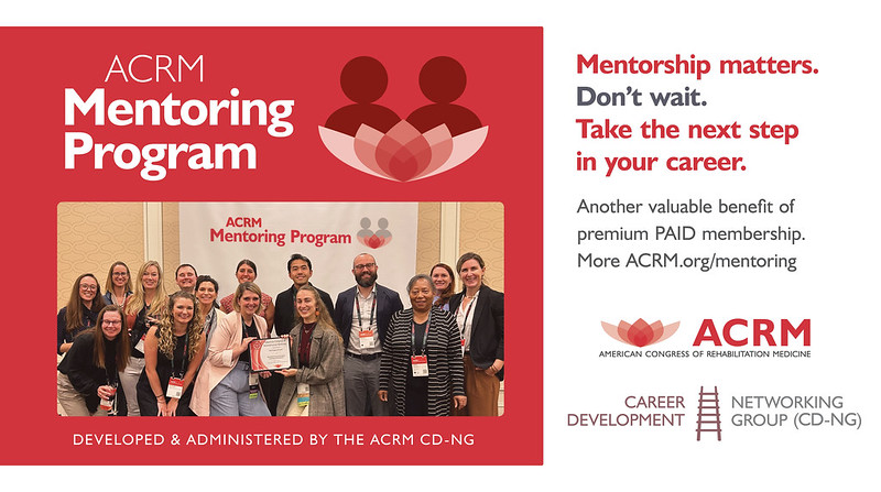 #ACRM #Mentoring Program – Applications Now Open
Find a Mentor, Be a Mentor
The application is sent via survey monkey to all paid ACRM members
2025 Program DEADLINE 17 January 2025 ACRM.org/mentoring

#mentorship #careerdevelopment #rehabilitation #physiatry #leadership