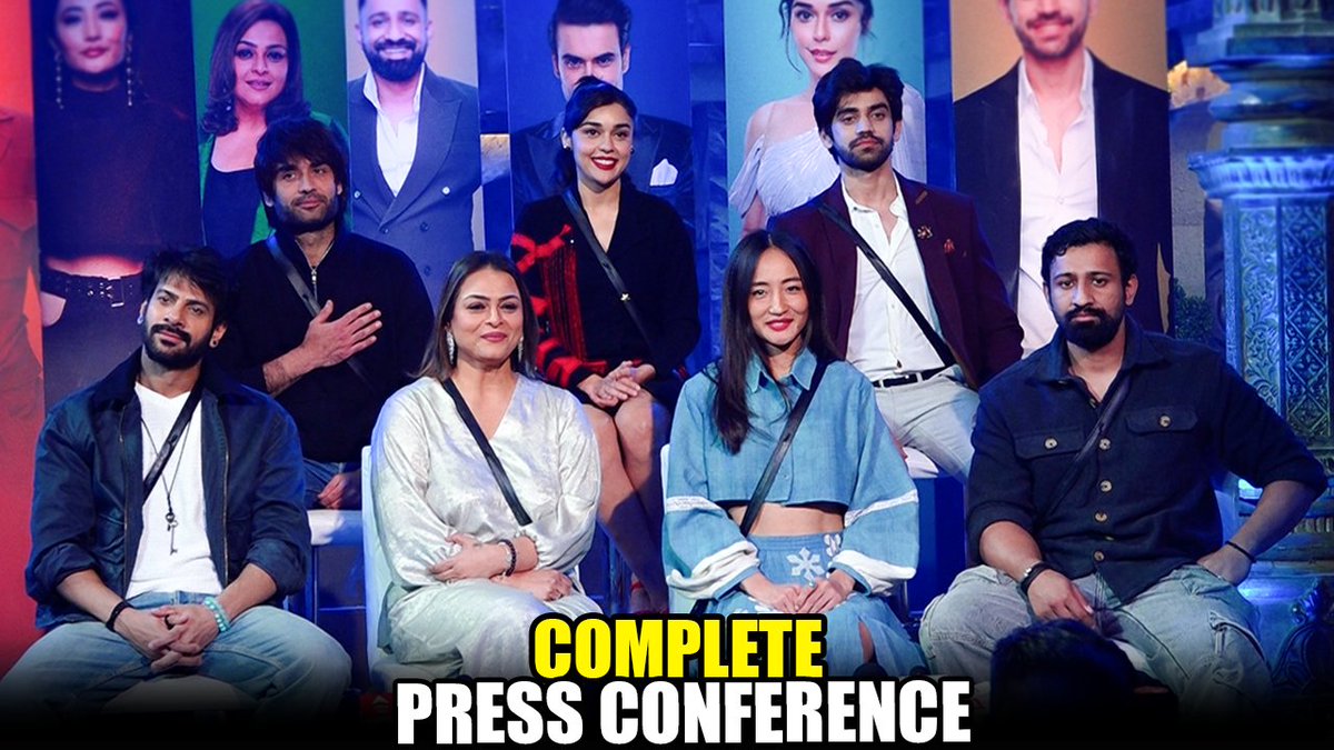 AccessTV2's tweet photo. UNEDITED - Bigg Boss 18 | Full PRESS CONFERENCE | #VivianDsena #RajatDalal𓃵 #RajaTheGreat #RajatDalalWinner #ShilpaShirodkar  #AvinashIsTheBoss #EishaSingh 

Video Link - https://t.co/Ah6RMh8l9w

#BiggBoss18 #VivianDsena #laadlaa #ChumDarang #ChumDarang𓃵 #KaranveerMehraShow https://t.co/keBnkFKWIs