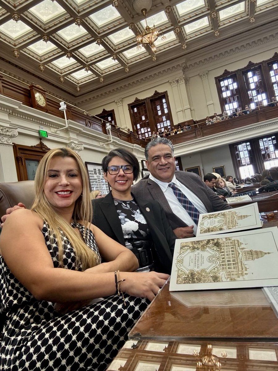 Here on the House floor with my family! Just got sworn in and am thrilled to begin my 4th term! 🎉 Thank you, everyone, for your unwavering support and encouragement. Here’s to another term of hard work and service for the people of HD 104! ✨ 

#txlege