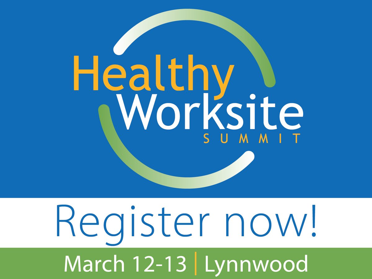 Registration is open for AWC's #HealthyWorksiteSummit, March 12-13 in Lynnwood!

If you're committed to making your workplace a safer, healthier, and more productive environment, this conference is for you. Join us! wacities.org/events-educati…