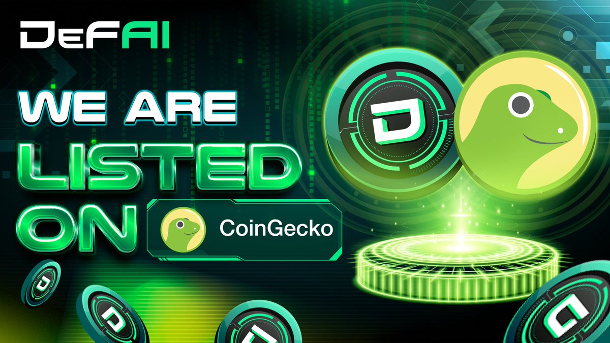 DeFAI (@defai_dao) on Twitter photo $DEFAI is now listed on <a href="/coingecko/">CoinGecko</a> πΈ
We requested the total and circulating supply to be added, and it should be updated soon!
Supply: 1,000,000,000
Circ. supply: 830,000,000
Available on <a href="/Uniswap/">Uniswap Labs π¦</a> Base V3 (ETH/ $DEFAI)
Don't forget to add it to your portfolio watchlist! π€ $DEFAI is now listed on <a href="/coingecko/">CoinGecko</a> πΈ
We requested the total and circulating supply to be added, and it should be updated soon!
Supply: 1,000,000,000
Circ. supply: 830,000,000
Available on <a href="/Uniswap/">Uniswap Labs π¦</a> Base V3 (ETH/ $DEFAI)
Don't forget to add it to your portfolio watchlist! π€