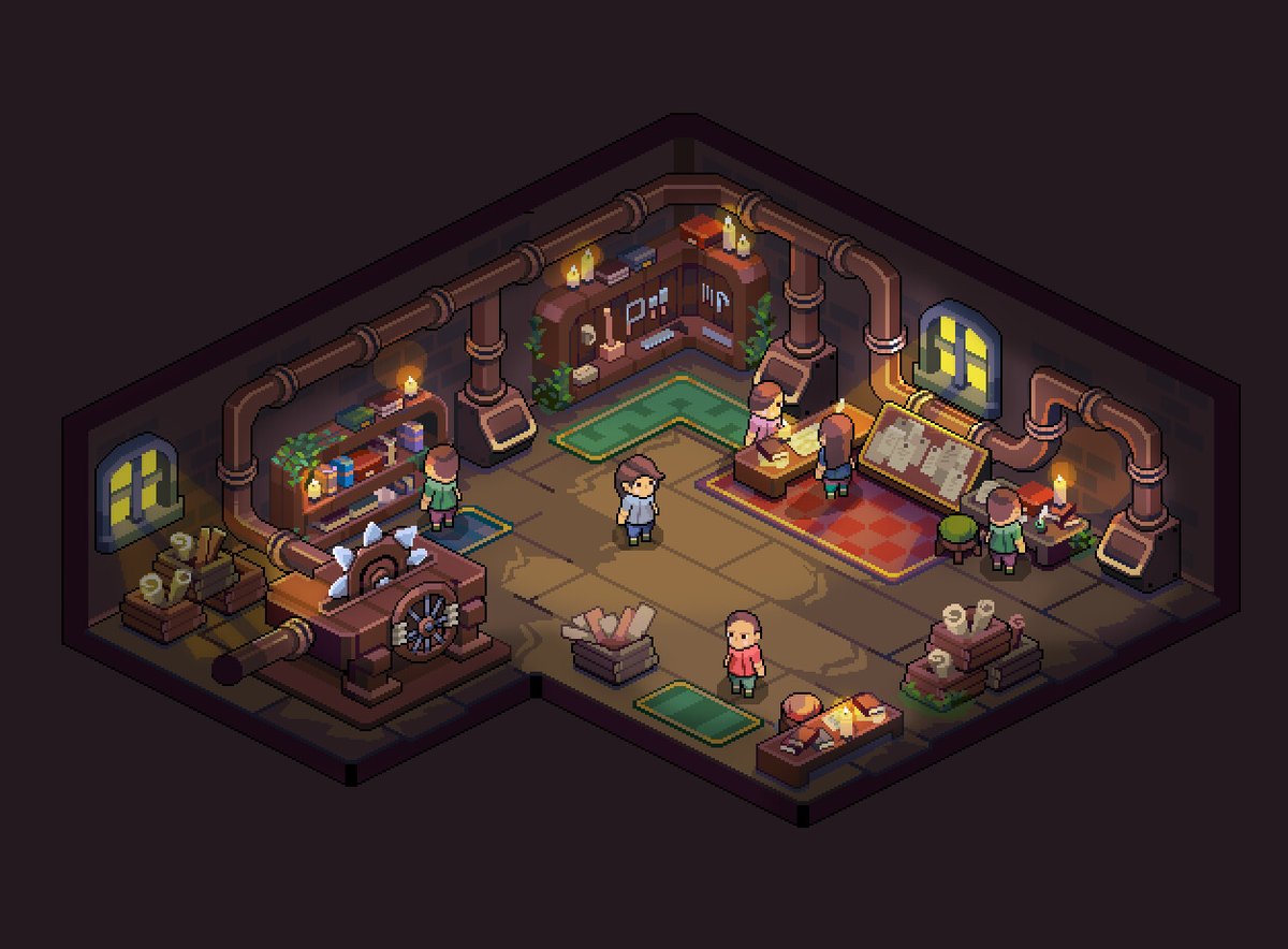 Grigoreen's tweet photo. Hello #PortfolioDay 
I'm Igor, a pixel artist from Moldova. I love drawing cozy and colorful locations and interiors.😊

Check more of my works here https://t.co/FUkWiK22Bt

#pixelart https://t.co/nGc361lNOy