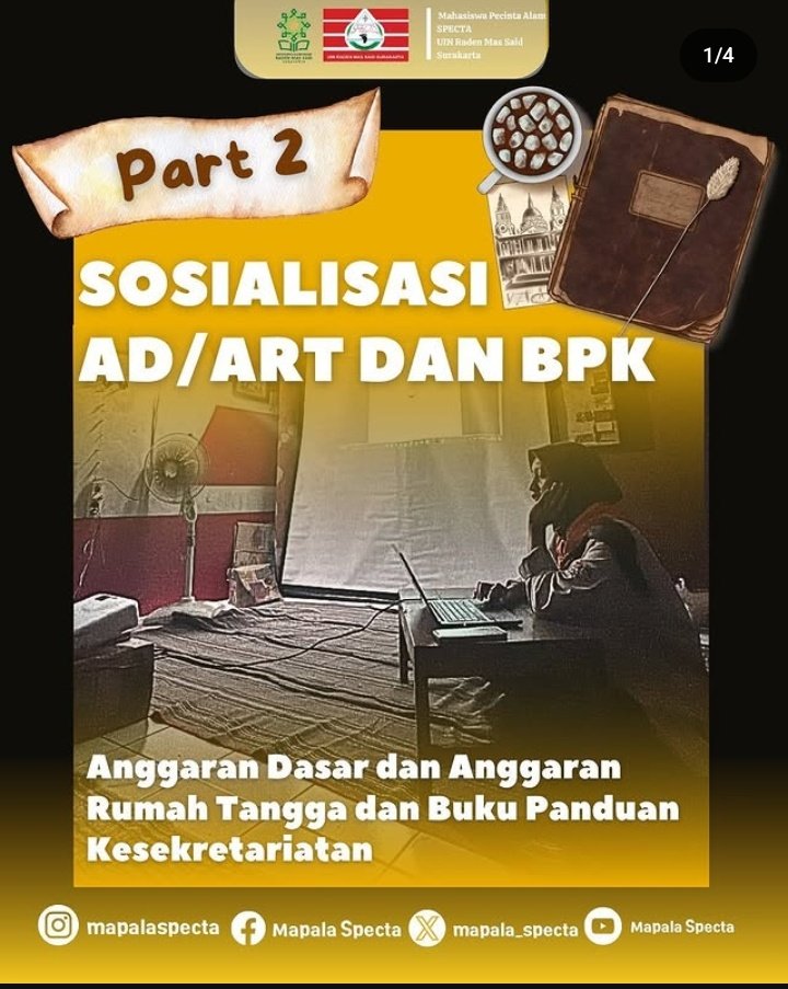 mapalaspecta's tweet photo. Telah terlaksana

Sosialisasi AD / ART dan Pembahasan Buku Panduan Kesekertariatan yang dilaksanakan di Sekertariat Mapala Specta.
Semoga apa yang disampaikan bermanfaat dan menjadi amal jariyah Amiiin ya Rabbal Alamiin https://t.co/pOxxI88I5C