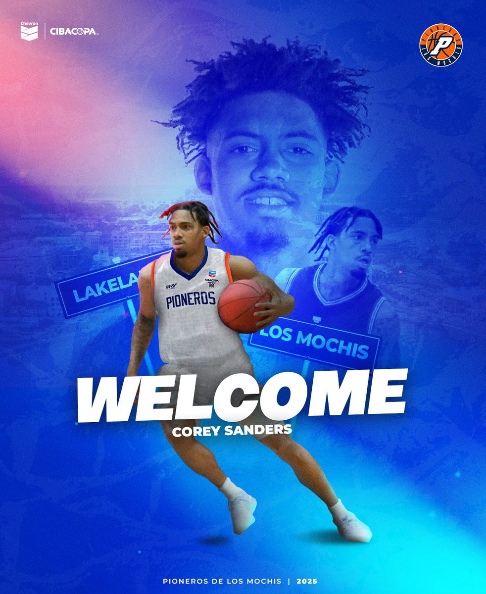 LosPioneros's tweet photo. Llega un nuevo pionero a casa 🔥, @_sanders3 se une a la familia para esta Temporada 2025 y está listo para trabajar 💪

Bienvenido  #CoreySanders https://t.co/B8ZAn6VEQX
