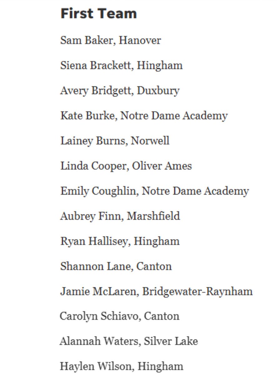 I am honored to be named first team all scholastic for field hockey! 🏑