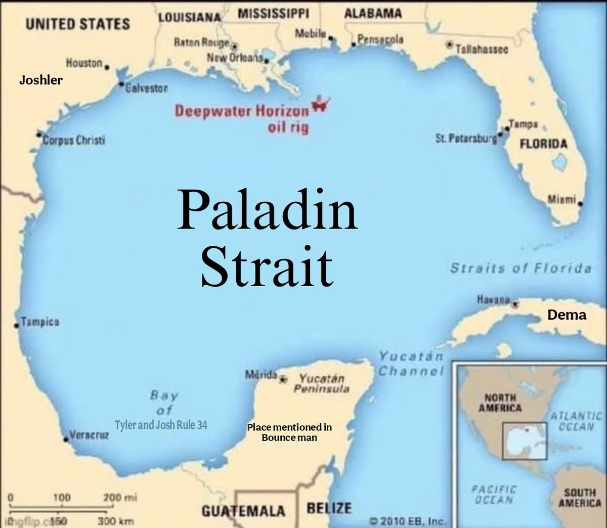 ScaledandIndy's tweet photo. I have a suggestion on a new name for the Gulf of Mexico https://t.co/MS7OJpaMQf