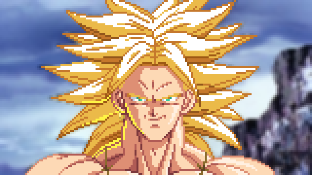 Gokuspriter888's tweet photo. Broly ssj (Z) pixel art https://t.co/1WkVkqGg1q