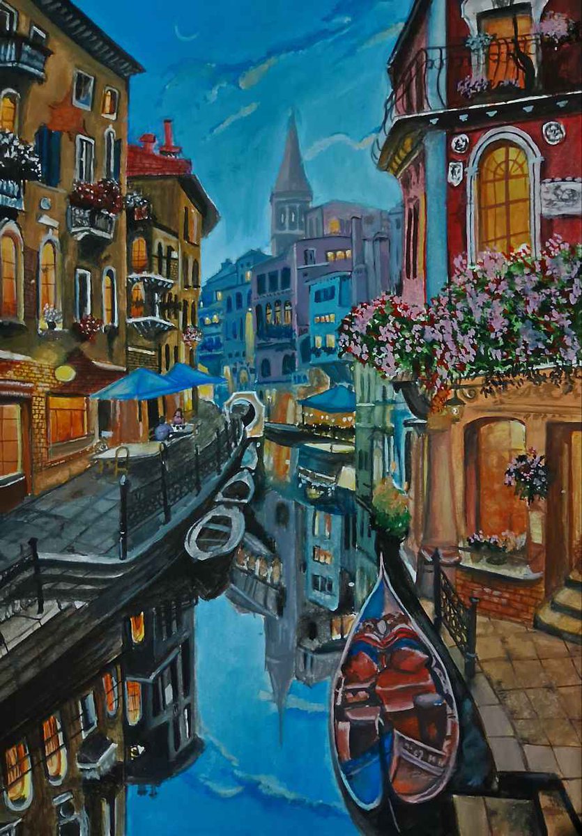 OshinPalette's tweet photo. 🌊✨ Just finished a new piece capturing the enchanting beauty 🖼️ The river flowing between the iconic buildings is a reminder of the city's timeless charm. 🌅💖 Can't wait to share it with u all!  #Art #Cityscape
.....in the process of applying to showcase my art on @drip_haus https://t.co/YWXj8za1fP