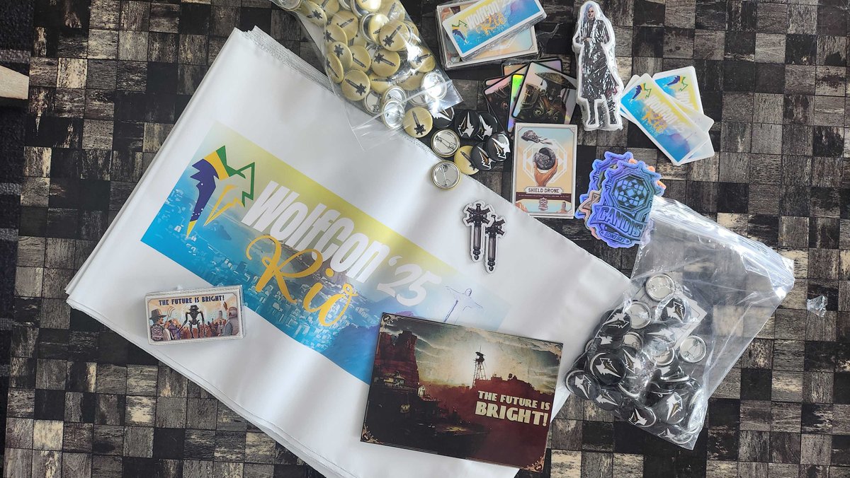 Packing goodies bags for our team at Wolfcon'25 👀