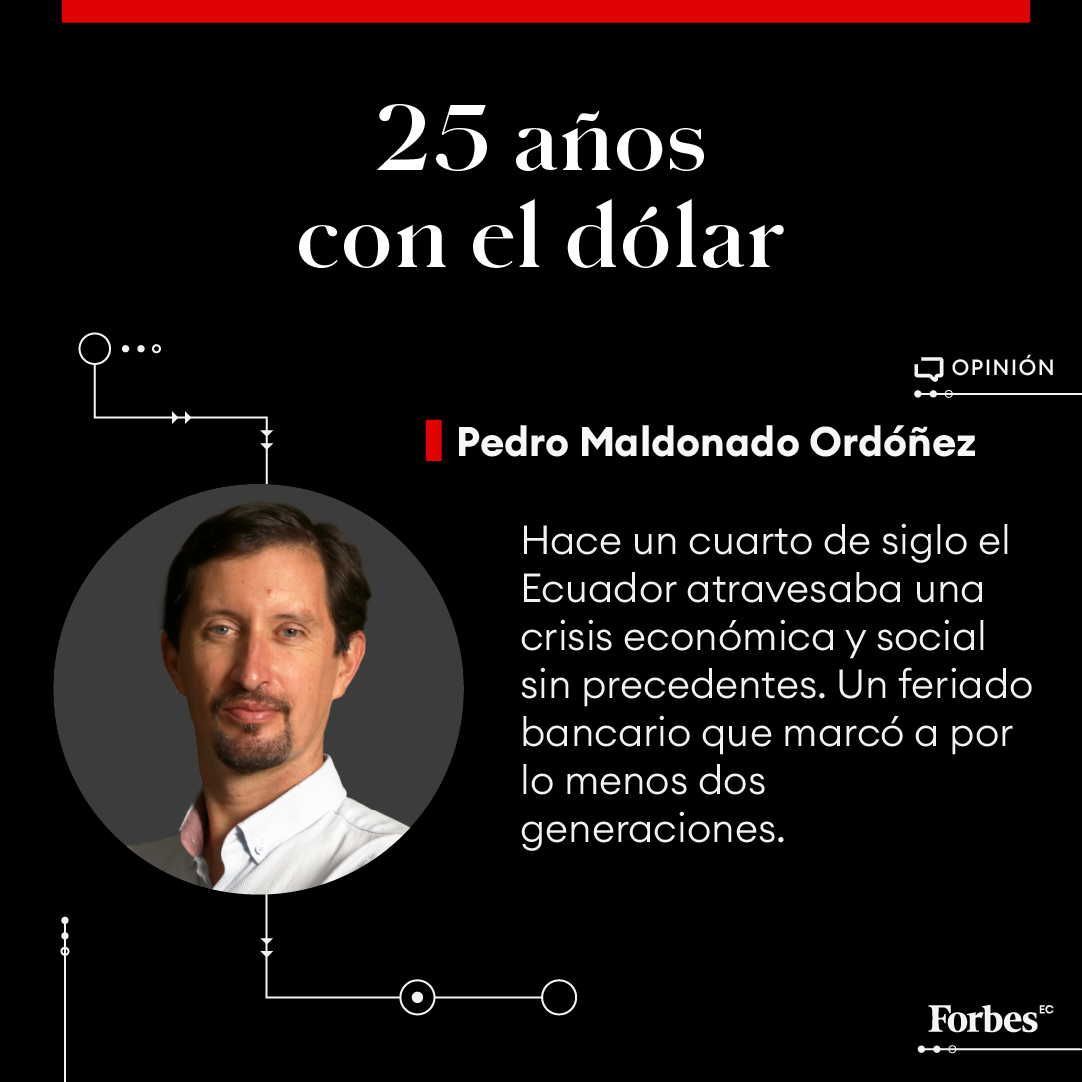 Reflexiona con <a href="/pedromal/">Pedro Maldonado 🇪🇨</a>: 25 años después, el dólar sigue siendo el escudo económico de Ecuador. ¿Qué hubiera sido sin la dolarización?acortar.link/xCI75Z

#Dolarización #EstabilidadFinanciera