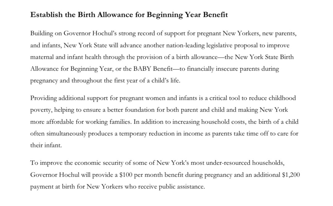 So great to see Daniela Gutierrez, one of our Baby Bucks champions from the <a href="/bridgeprojectny/">The Bridge Project</a> at the State of the State to celebrate the Governor’s support for guaranteed income during pregnancy. 💞

This is the year we win money for moms!