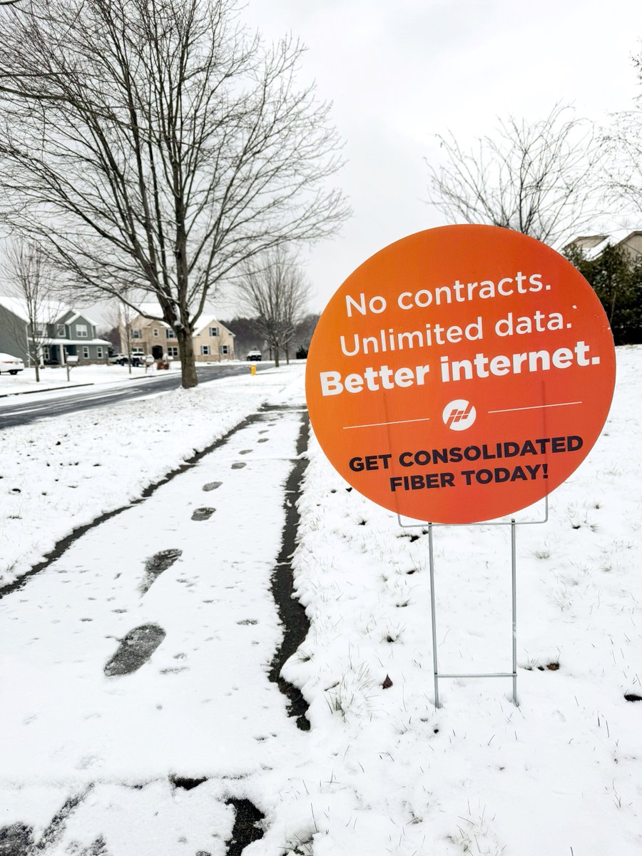 conelec's tweet image. Have you seen signs like this in your neighborhood? Our fiber-to-the-home internet might be available to you!

Check availability and sign up today: bit.ly/Consolidated-F…