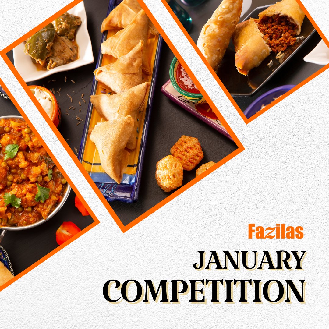 🧡 #Win a Fazilas’ hamper this January! 🧡

To enter… just let us know who you would share the prize with 😉

(#Competition ends on Friday 31st January at 10pm, one winner picked from across our social media channels, UK mainland only).