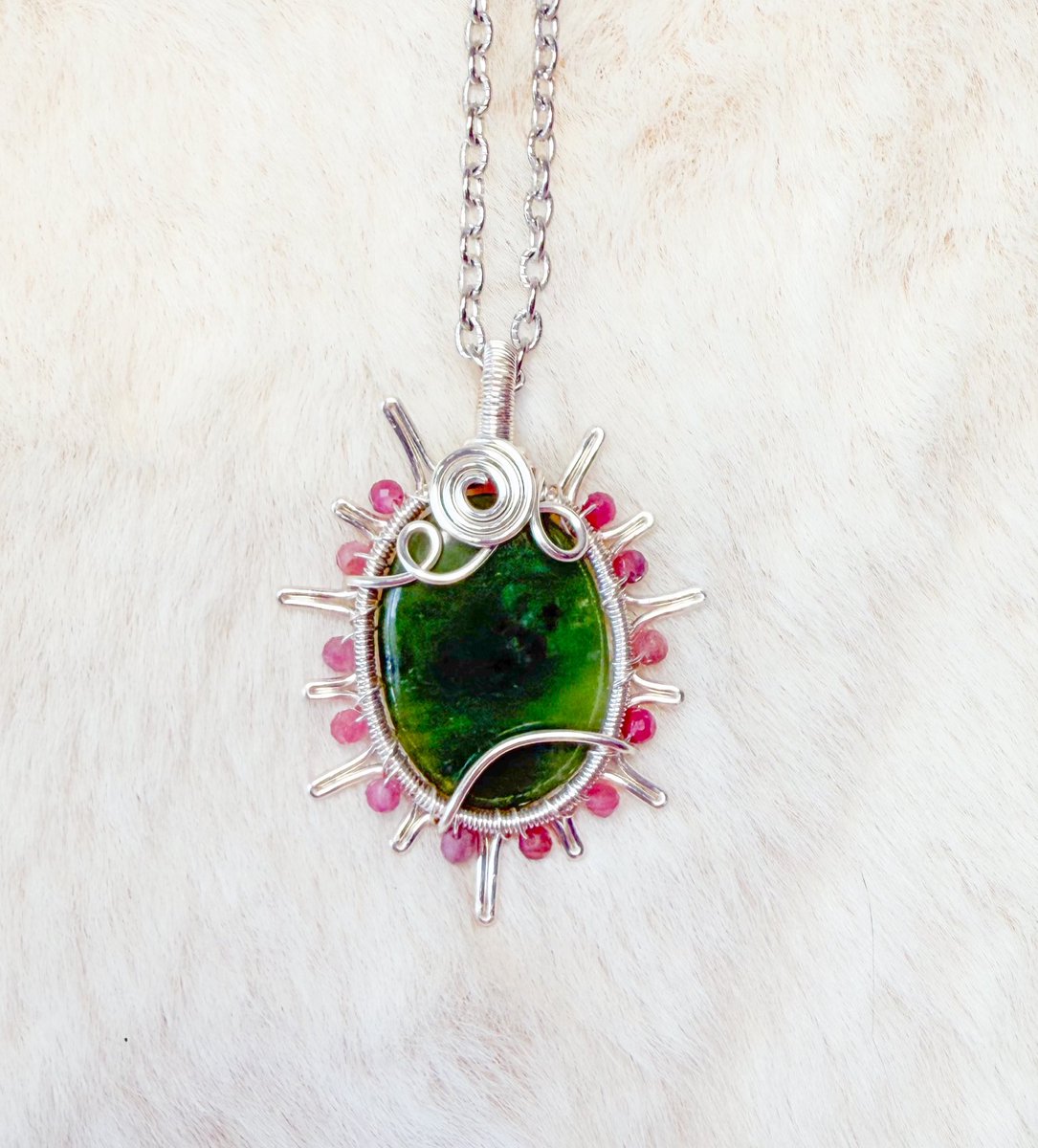 mildhippie's tweet photo. I call this necklace: watermelon sunshine 🍉🌞

a part of my “pink peppermint” collection coming Friday January 17th at 8pm eastern time https://t.co/JLxk8TwA7d