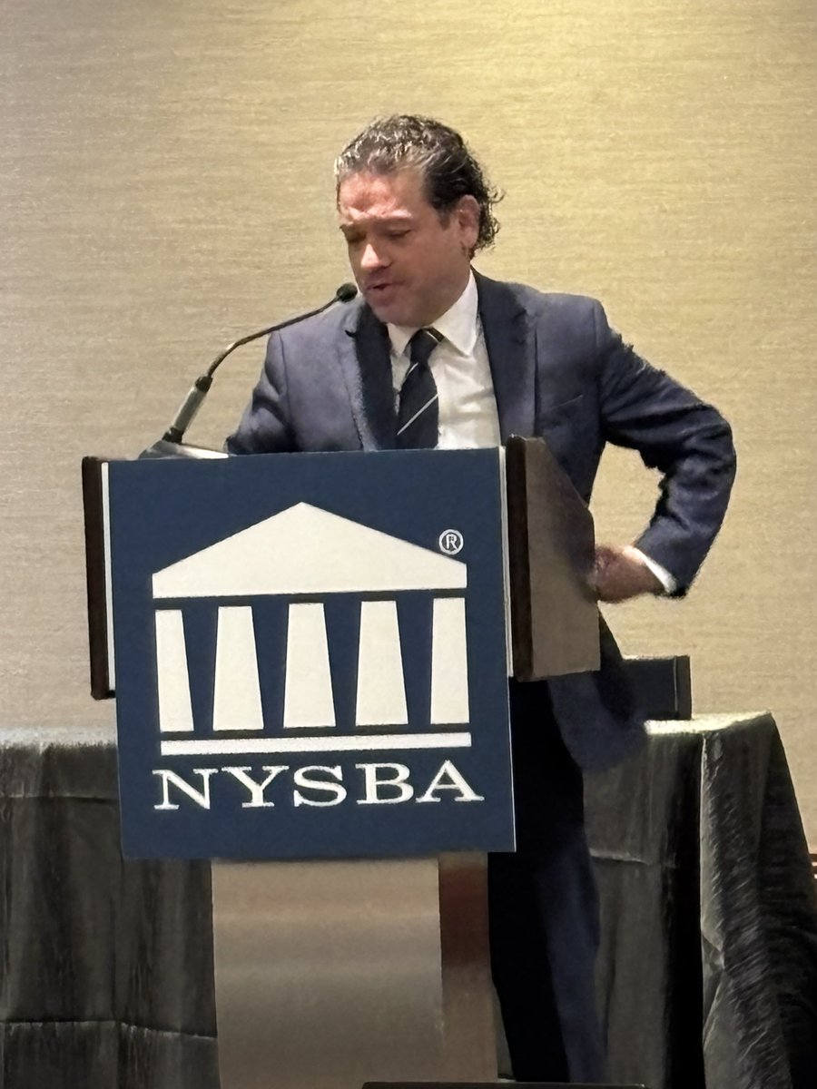 New York County Defender Services (@nyc_defenders) on Twitter photo Congratulations to NYCDS Legal Director & acclaimed author Sergio De La Pava, accepting today the 2025 Michele S. Maxian Outstanding Public Defense Practitioner Award by the <a href="/NYSBA/">New York State Bar Association</a> Criminal Justice Section!
This honor couldn’t have gone to a more exemplary candidate. Congratulations to NYCDS Legal Director & acclaimed author Sergio De La Pava, accepting today the 2025 Michele S. Maxian Outstanding Public Defense Practitioner Award by the <a href="/NYSBA/">New York State Bar Association</a> Criminal Justice Section!
This honor couldn’t have gone to a more exemplary candidate.