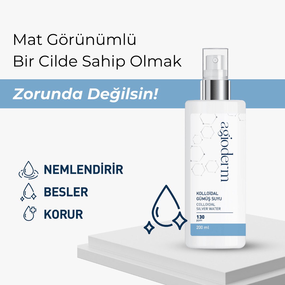 Agioderm1's tweet photo. Cilt bariyerini beslerken aynı zamanda parlamaya ne dersin?✨

Kolloidal Gümüş Suyu ile cildine daha aydınlık ve canlı bir görünüm kat!💦 

Düzenli kullanımda cildinin sağlıkla parlamasını destekler!

#kolloidalgümüşsuyu #ciltbakımı #agioderm https://t.co/PffcnYbpym