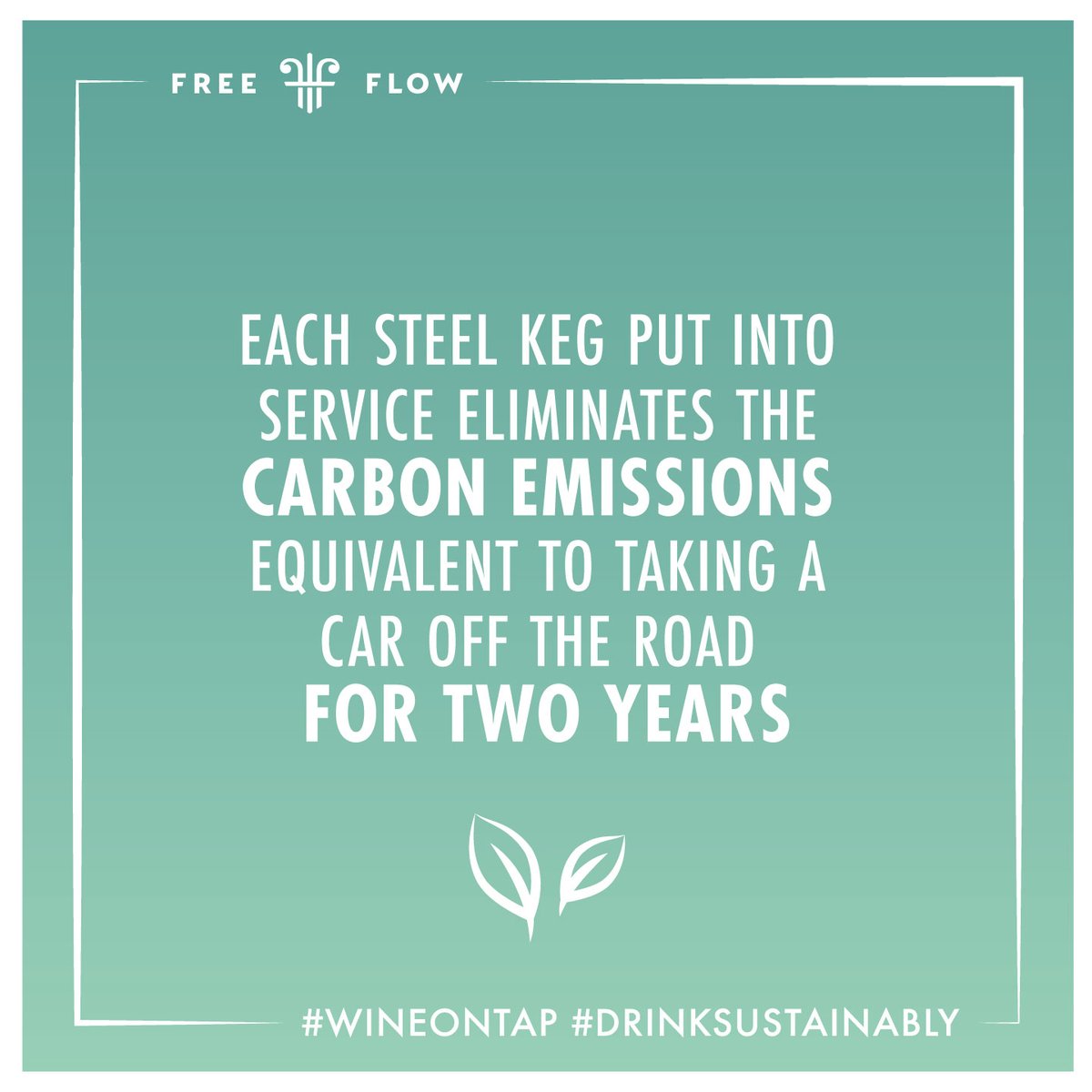 FreeFlowWines's tweet image. Sustainability fact of the month 🌱

#wineontap #drinksustainably #zerowaste