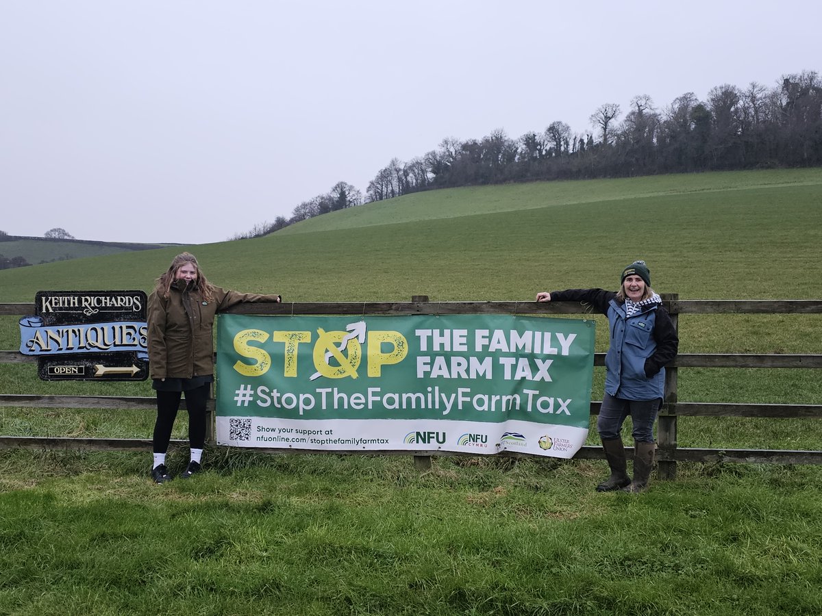 It is brilliant to see so many #stopthefamilyfarmtax banners going up in Somerset.

To find your nearest banner or to purchase your own from the NFU shop, please visit: nfuonline.com/updates-and-in…