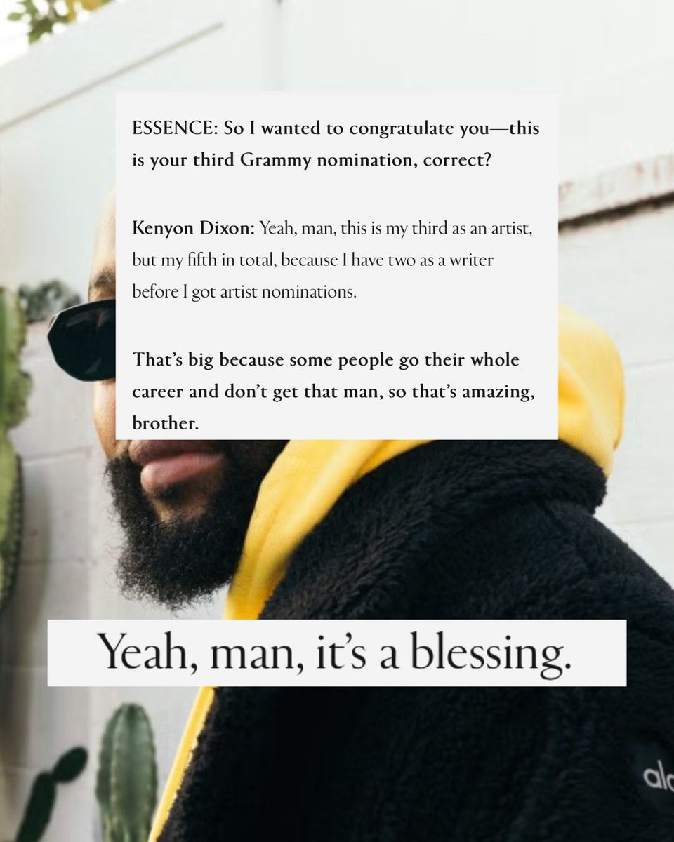 kennygotsoul's tweet photo. Much love to @Essence x @coolhandoak ✍🏾 Any time spent talking about R&amp;B is a great time! Thank You 🙏🏽

Full article link below ⬇️⬇️
 https://t.co/wvHeGDKXEc https://t.co/j3feoKHhg0