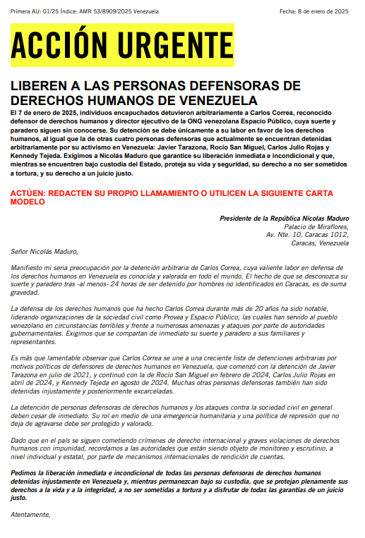 Amnistía Internacional Américas tweet media