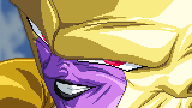 Gokuspriter888's tweet photo. Golden Freezer pixel art! https://t.co/Mz1z1tspZD