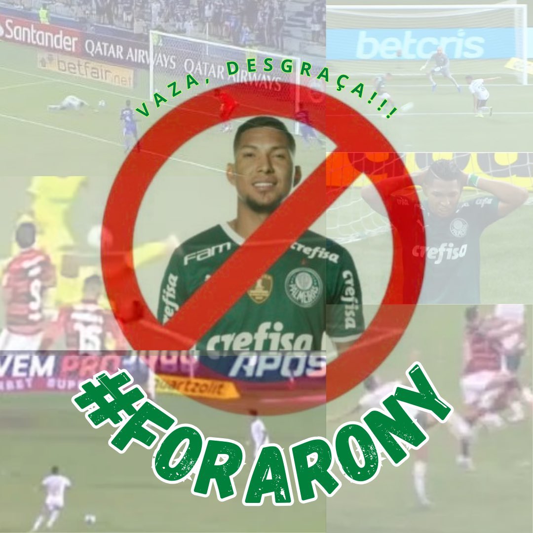 SoyParmeira's tweet photo. @Palmeiras #ForaRony
#ForaMarcosRocha
#ForaAbel https://t.co/AWJHwXNozl