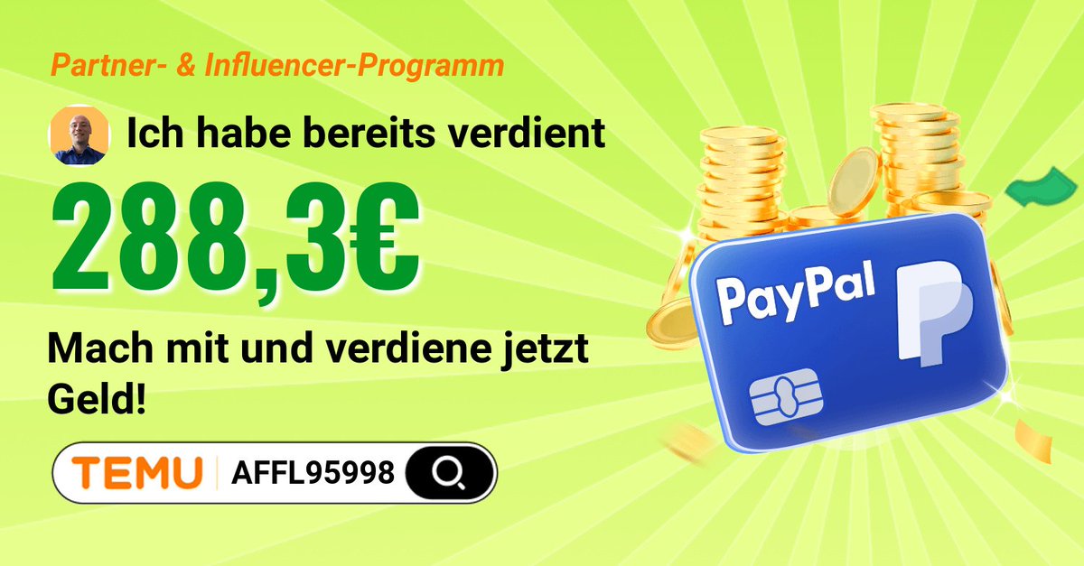 Christi55013896's tweet photo. Join the ⭐Partner Program⭐ and #Earn with me🔥! Click https://t.co/n6lZBuenE9 or search for AFFL95998. Unlimited #commissions and #cash payments are waiting for you!📈
#Temu #PartnerProgram #Money #Partnerprogramm #Geld #verdienen #Geldverdienen https://t.co/UlNpgx3Tbz