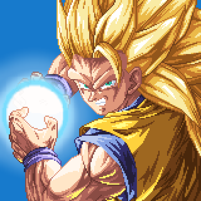 Gokuspriter888's tweet photo. Goku ssj3 DBL pixel art! #pixelart #DBLegends #Goku https://t.co/MVQObVMaKd